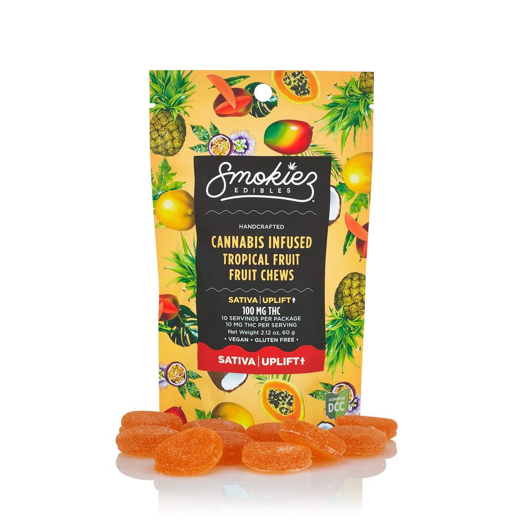 sweet tropical - 100mg candies - sativa - 10pk