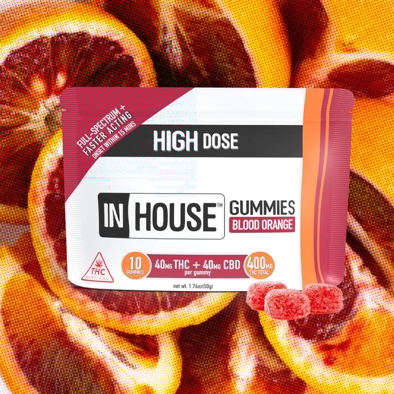 blood orange 1:1 - 400mg candies - 10pk