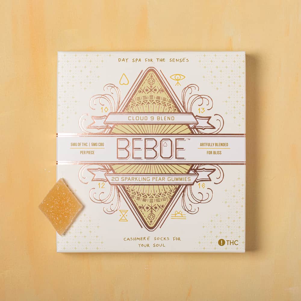 cloud 9 sparkling pear 1:1 - 100mg  candies - sativa  - 20pk