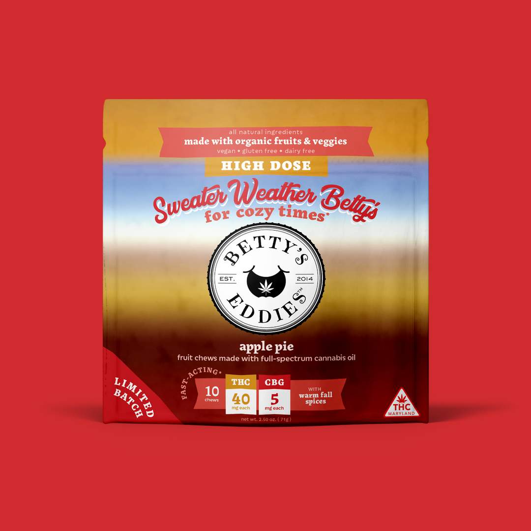 sweater weather betty's apple pie - 400mg candies - 10pk