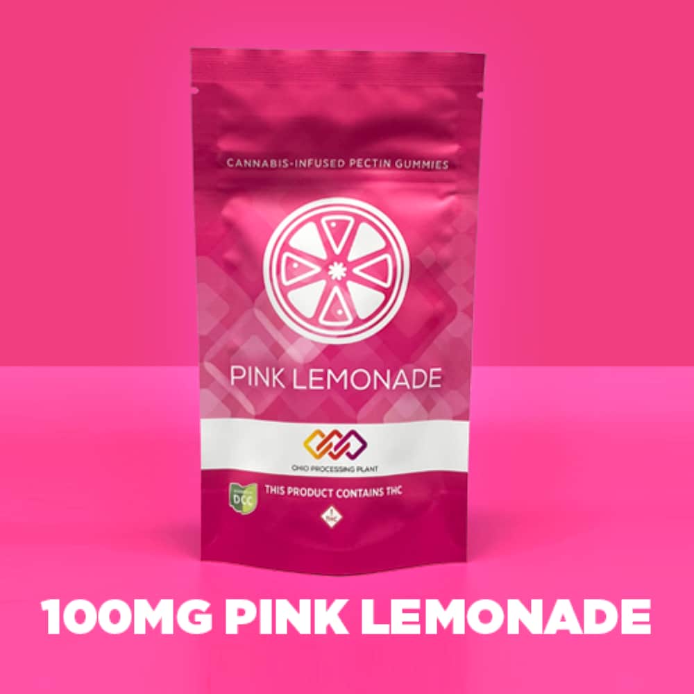 pink lemonade - 100mg  candies - hybrid  - 10pk