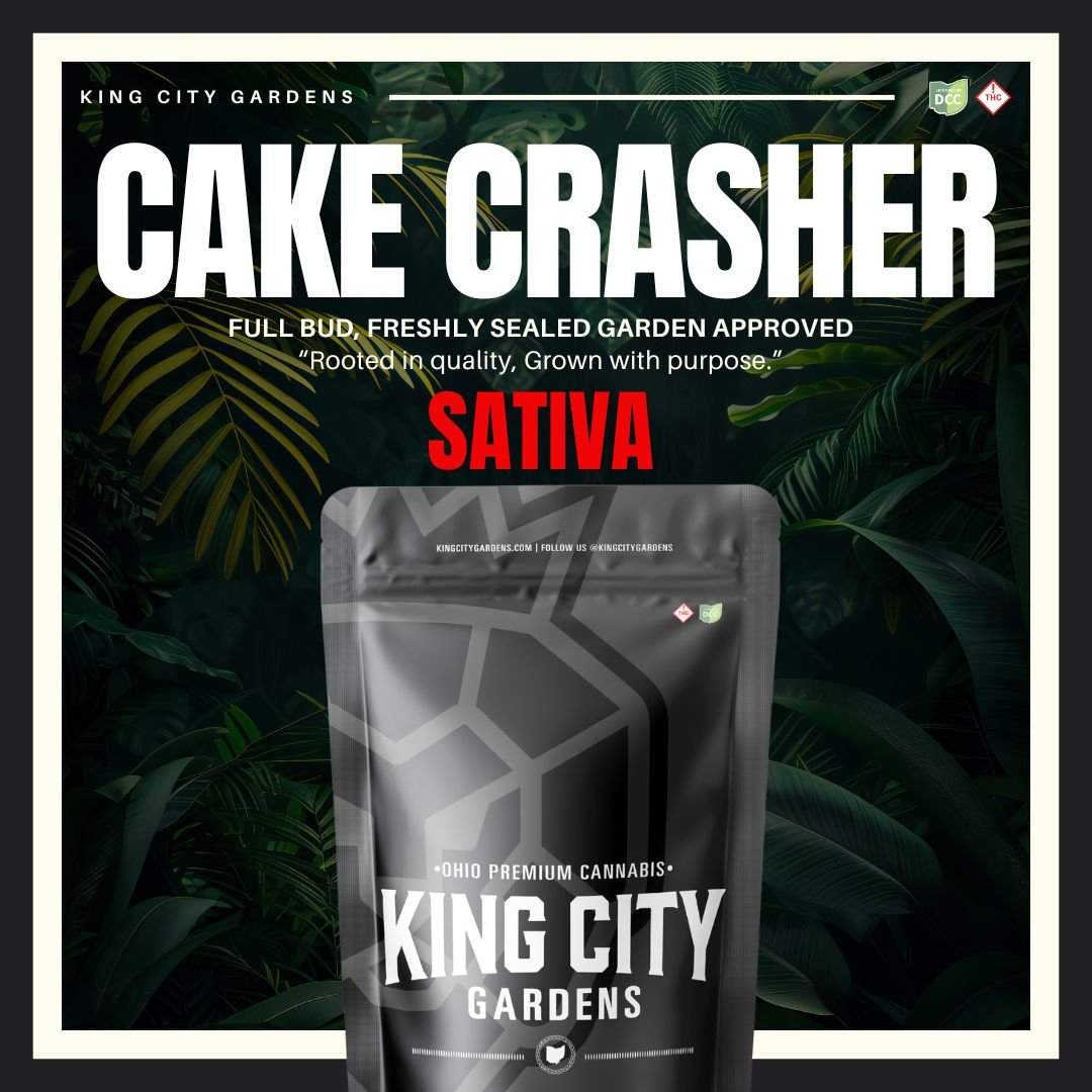 cake crasher - 14.15g whole buds - sativa