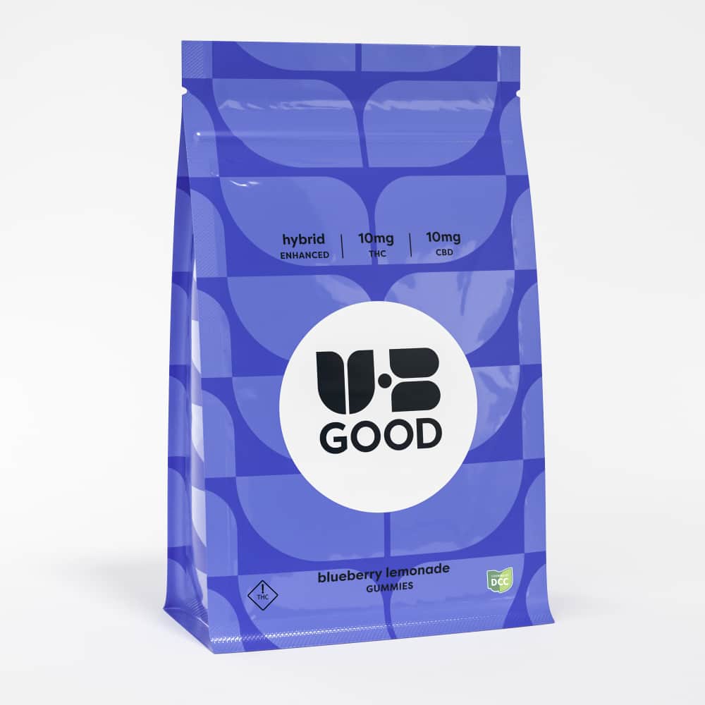 blueberry lemonade 1:1 balance - 100mg  candies - CBD  - 10pk