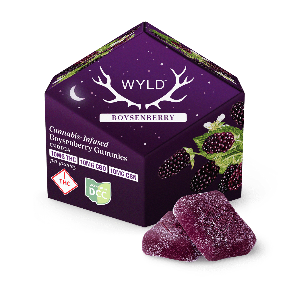 boysenberry 1:1:1 - 100mg candies - indica - 10pk