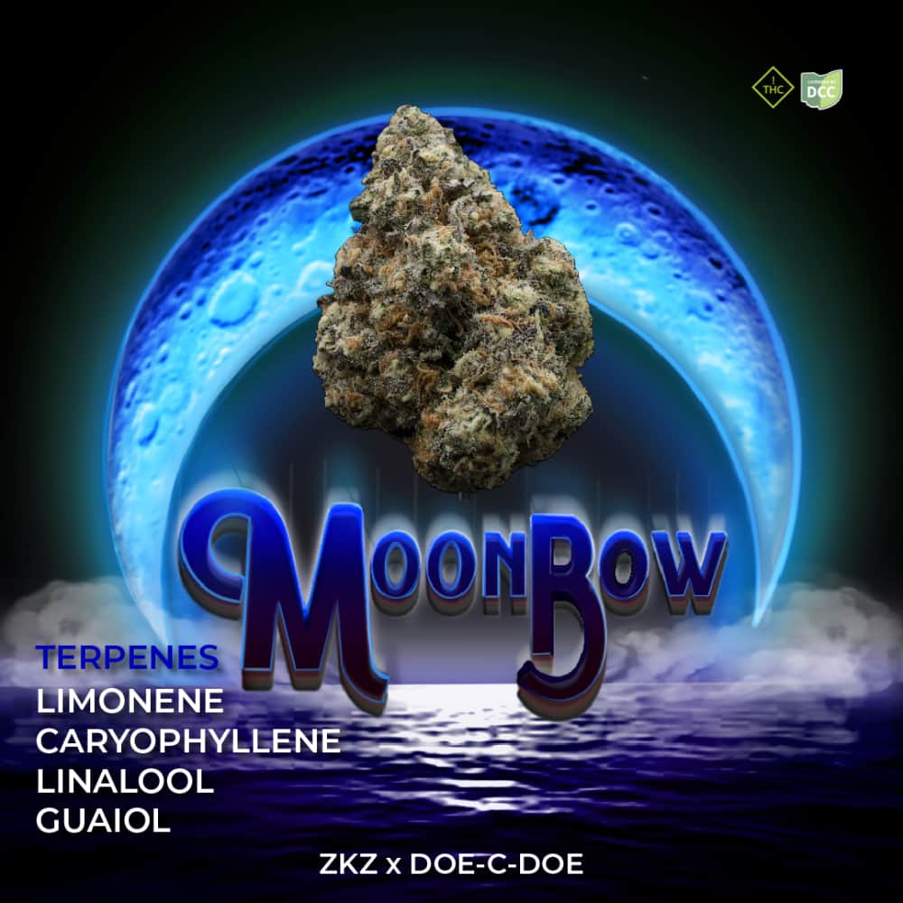 moonbow - 2.83g  whole buds - indica 