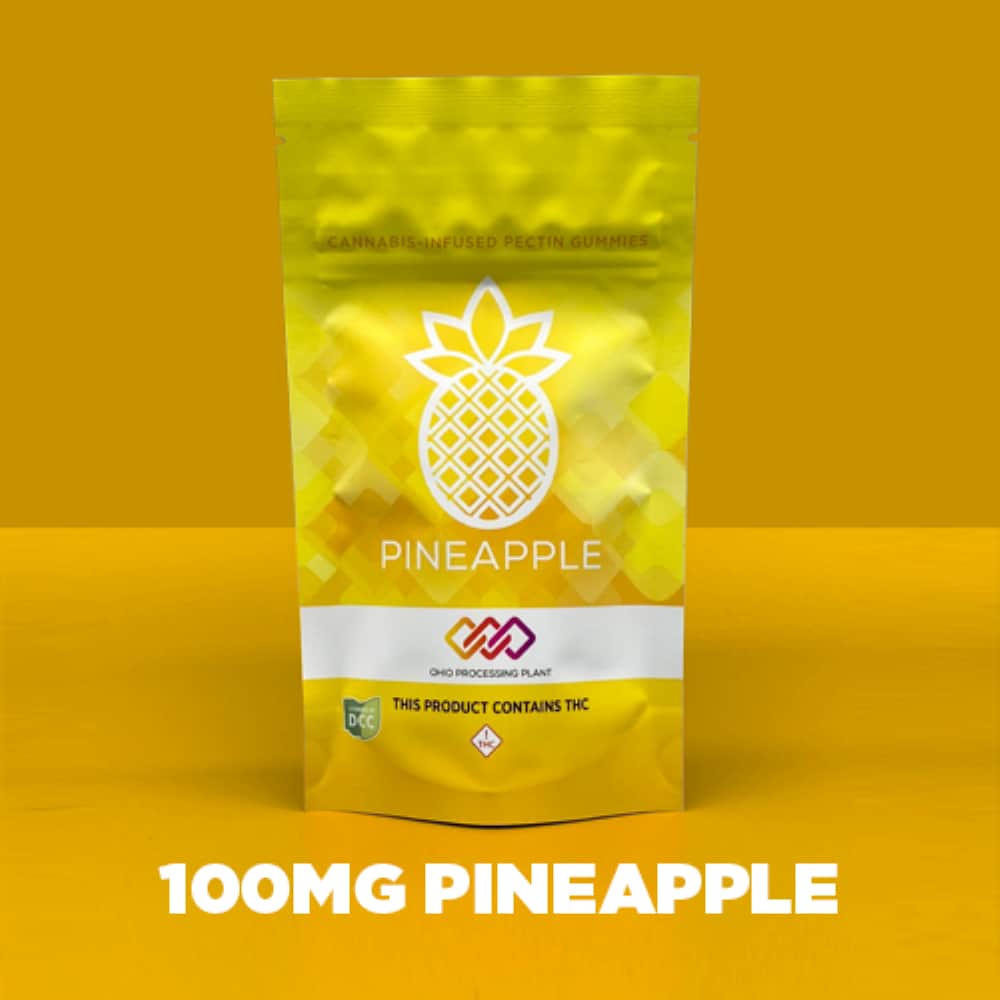 pineapple - 100mg candies - hybrid - 10pk