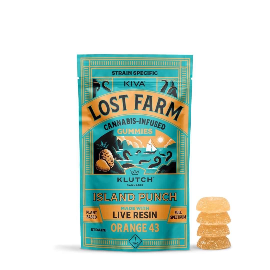 orange 43 x island punch - 110mg  candies - sativa  - 10pk