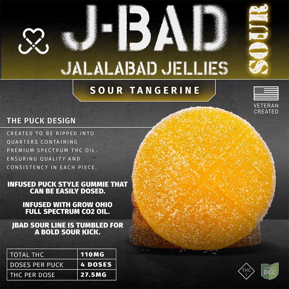 tangerine sour - 110mg  candies - hybrid  - 4pk