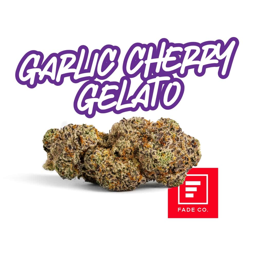 garlic cherry gelato - 3.5g  whole buds - hybrid 