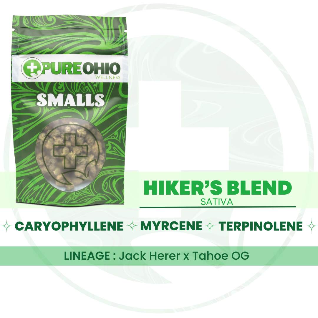 hiker's blend - 2.83g  whole buds - sativa 