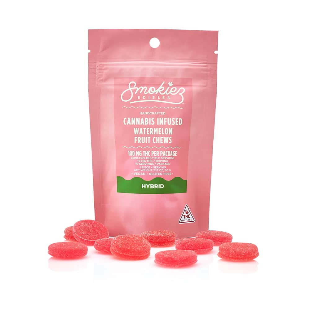 watermelon - 100mg  candies - hybrid  - 10pk