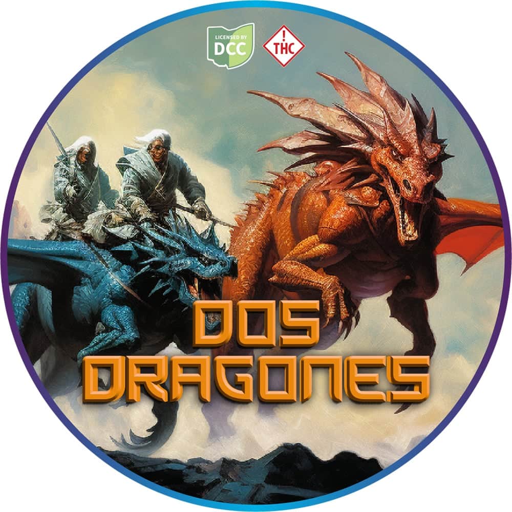 dos dragones - 2.83g whole buds - hybrid