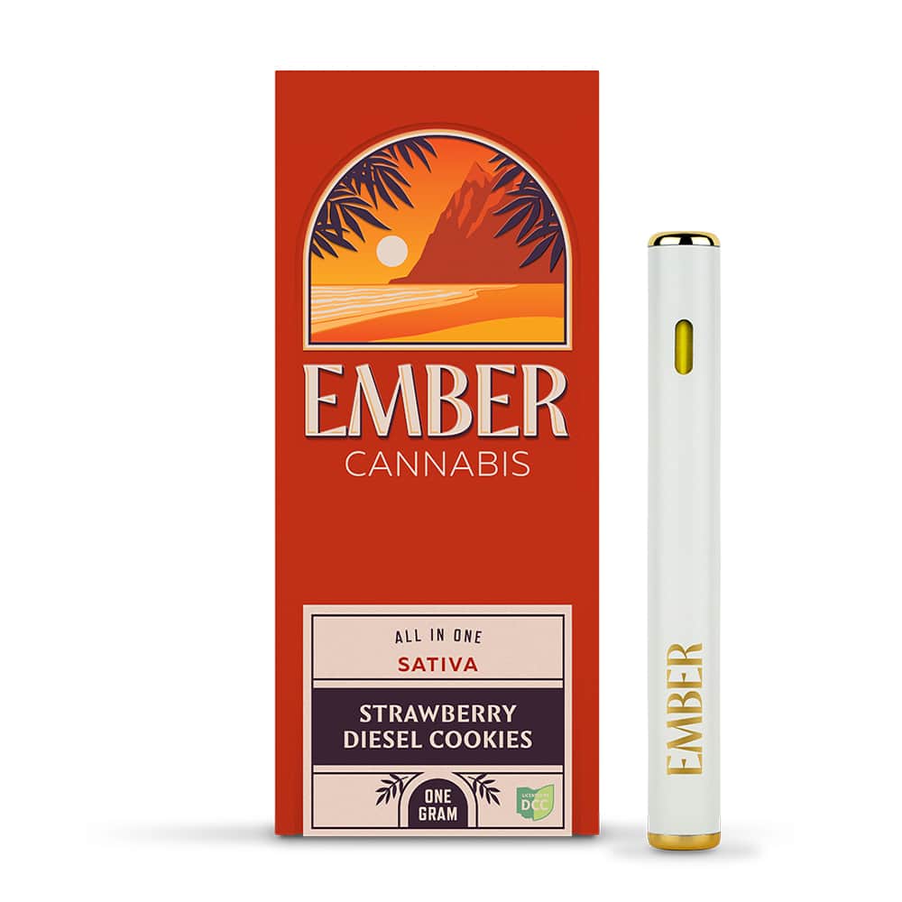 strawberry diesel cookies - 1g distillate disposables - sativa