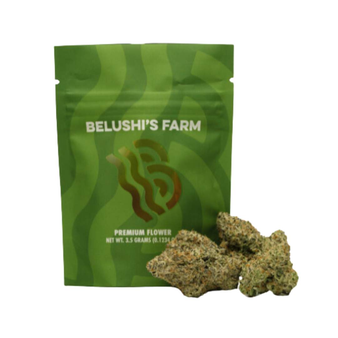 black ice - 3.5g  whole buds - hybrid 