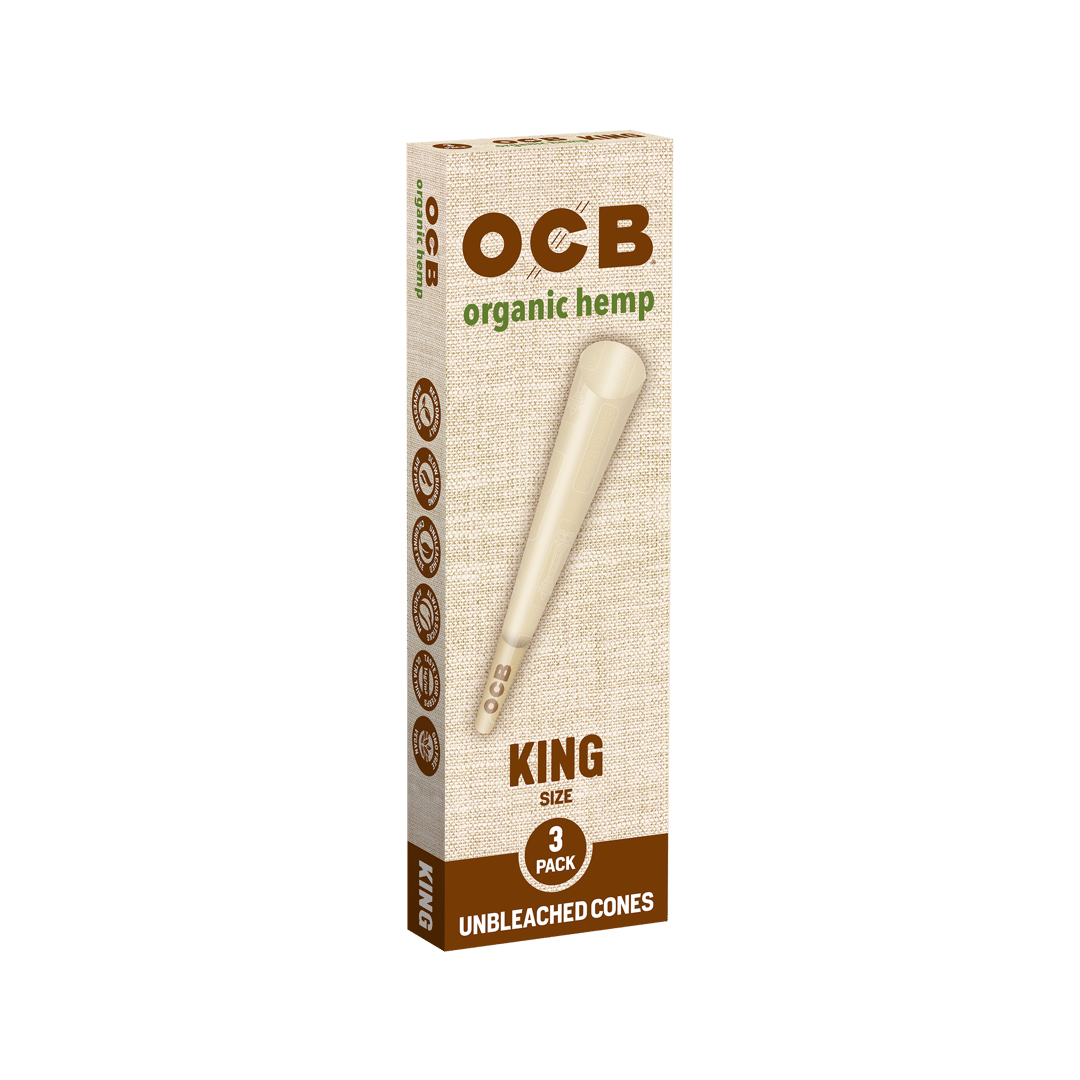 organic hemp cone king size - cones - 3pk