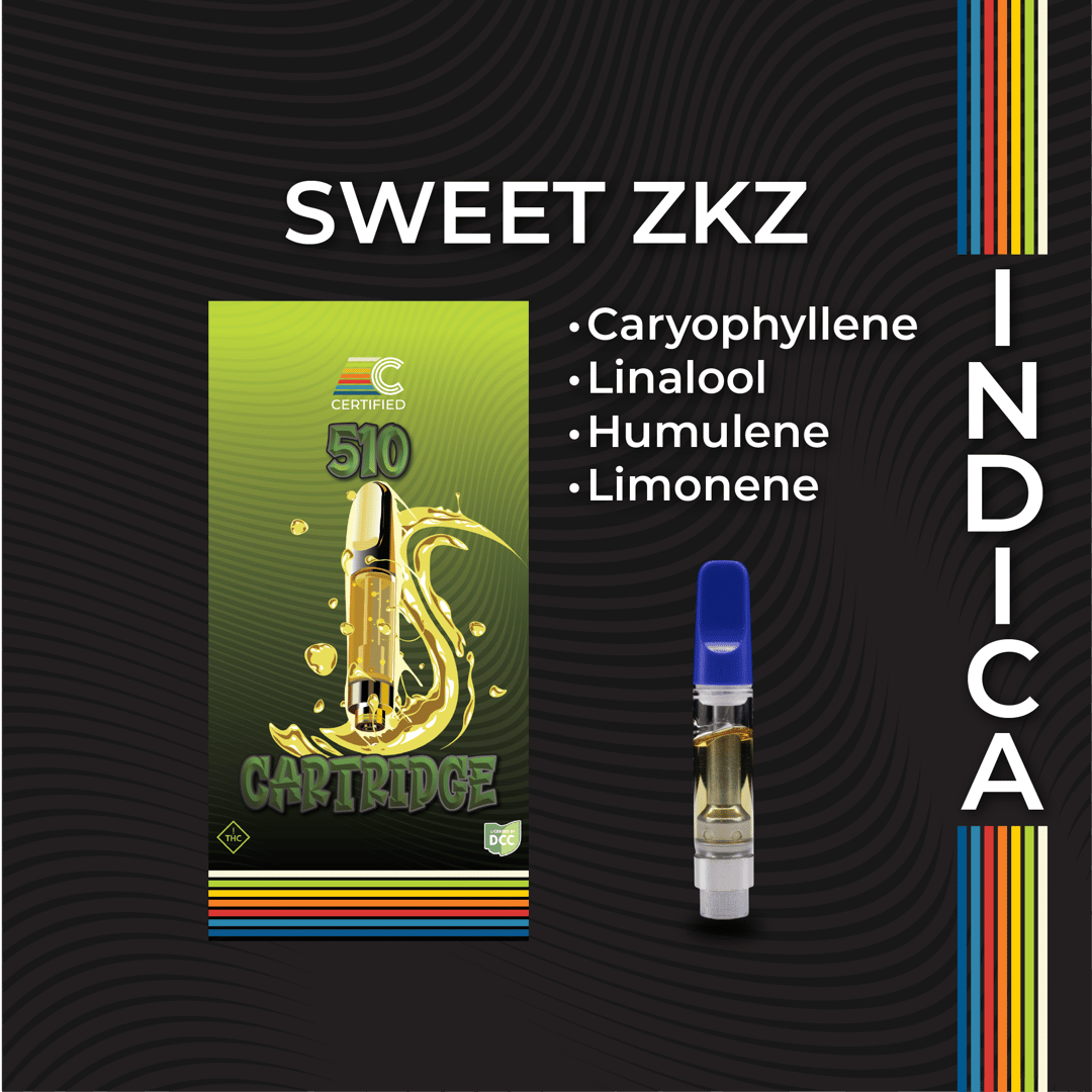 sweet zkz - 1g distillate cart - hybrid 