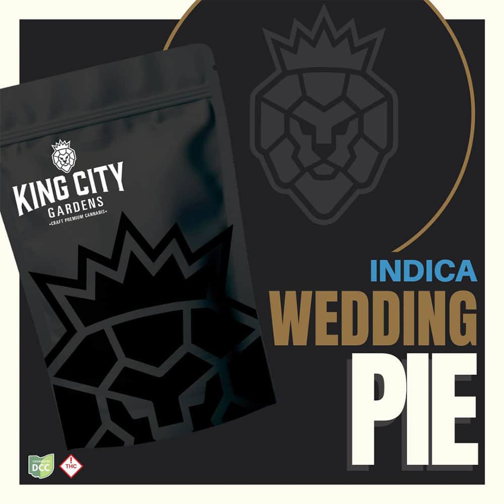 wedding pie - 2.83g  whole buds - indica 