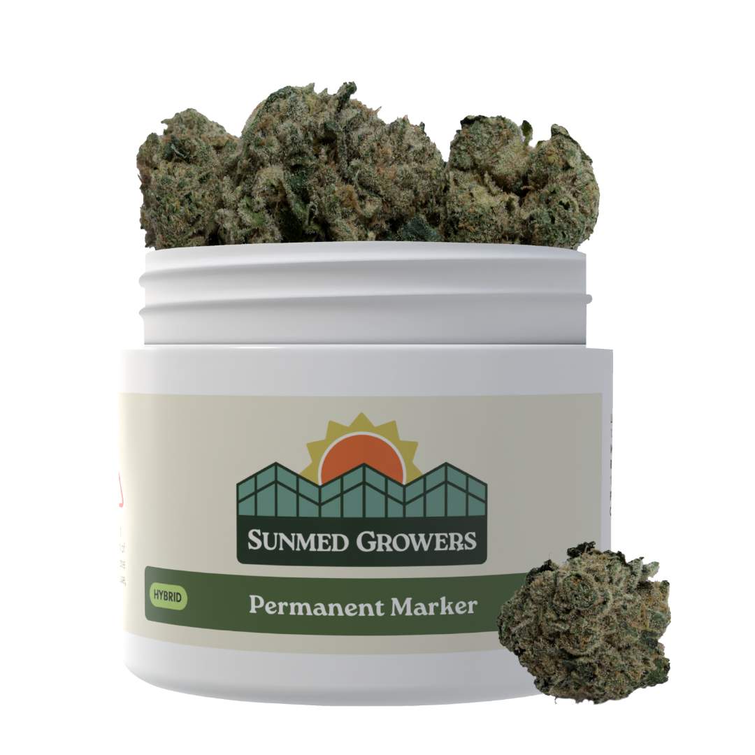 permanent marker - 28g whole buds - hybrid