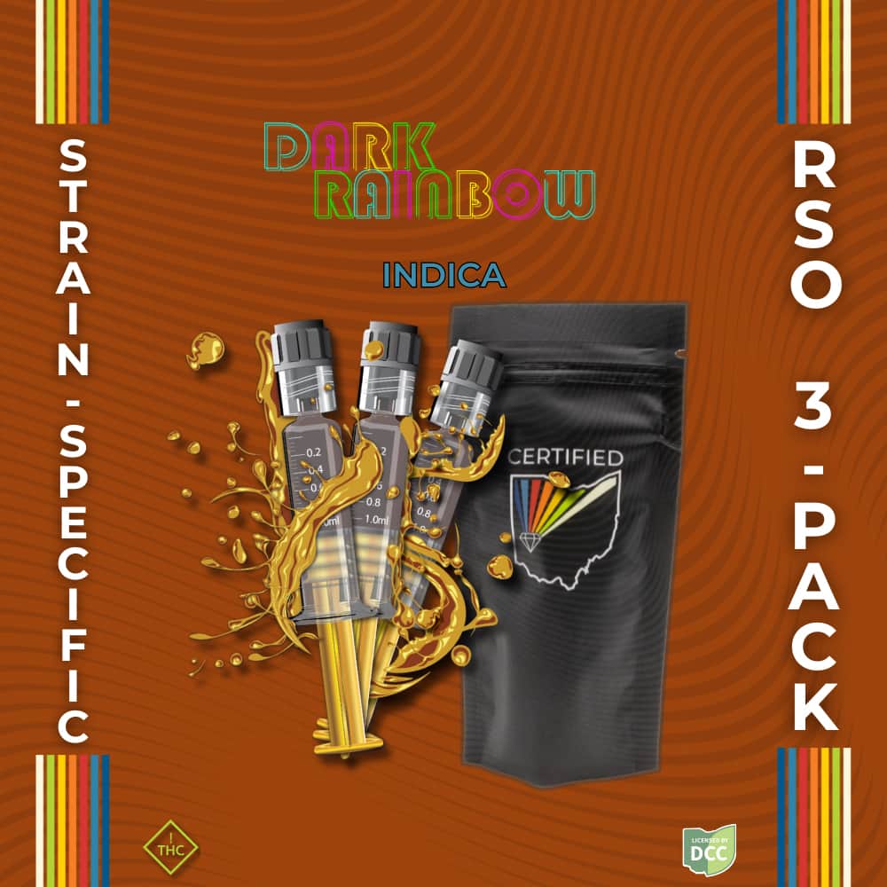 dark rainbow - 3g  RSO - hybrid  - 3pk