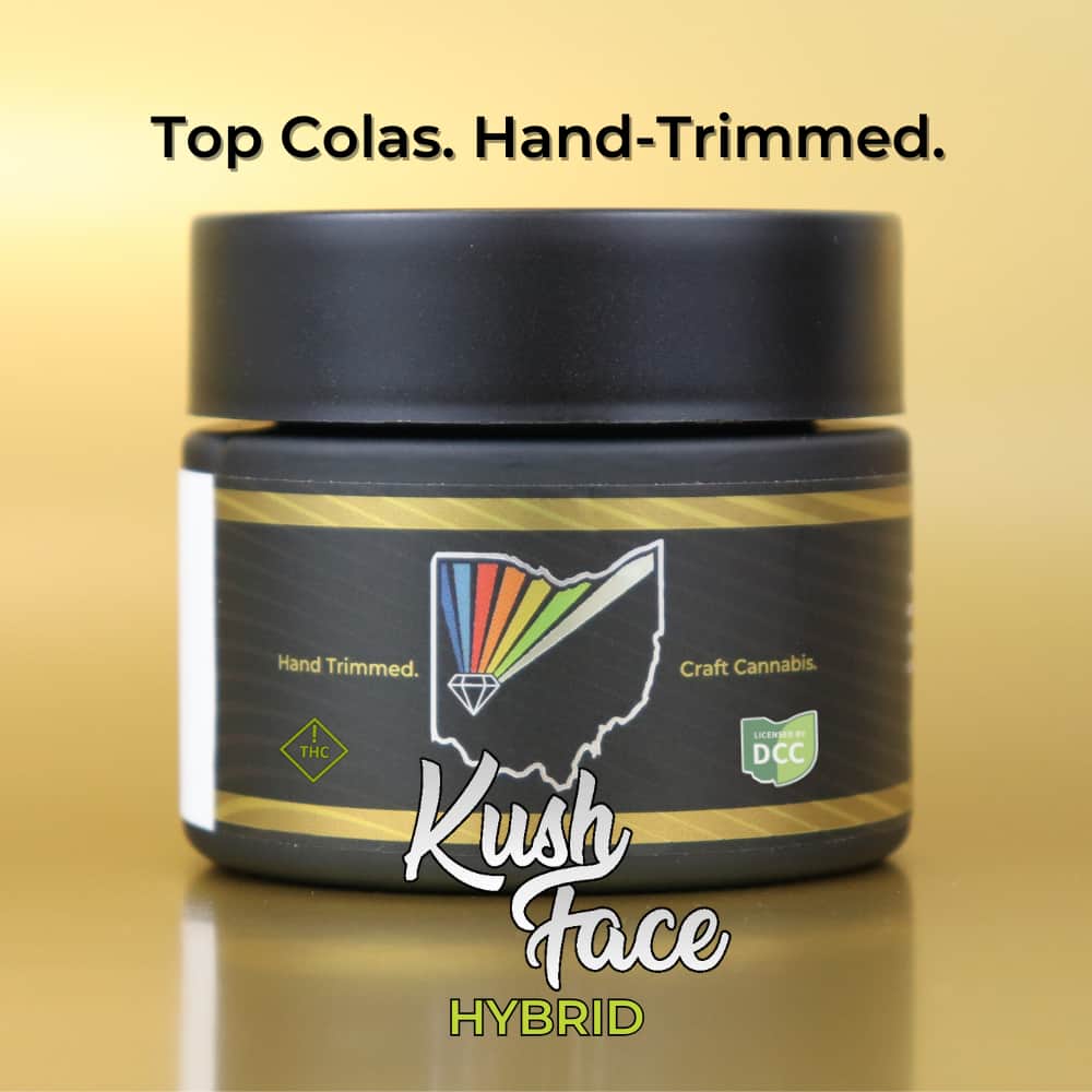 kush face #1 - 2.83g whole buds - hybrid