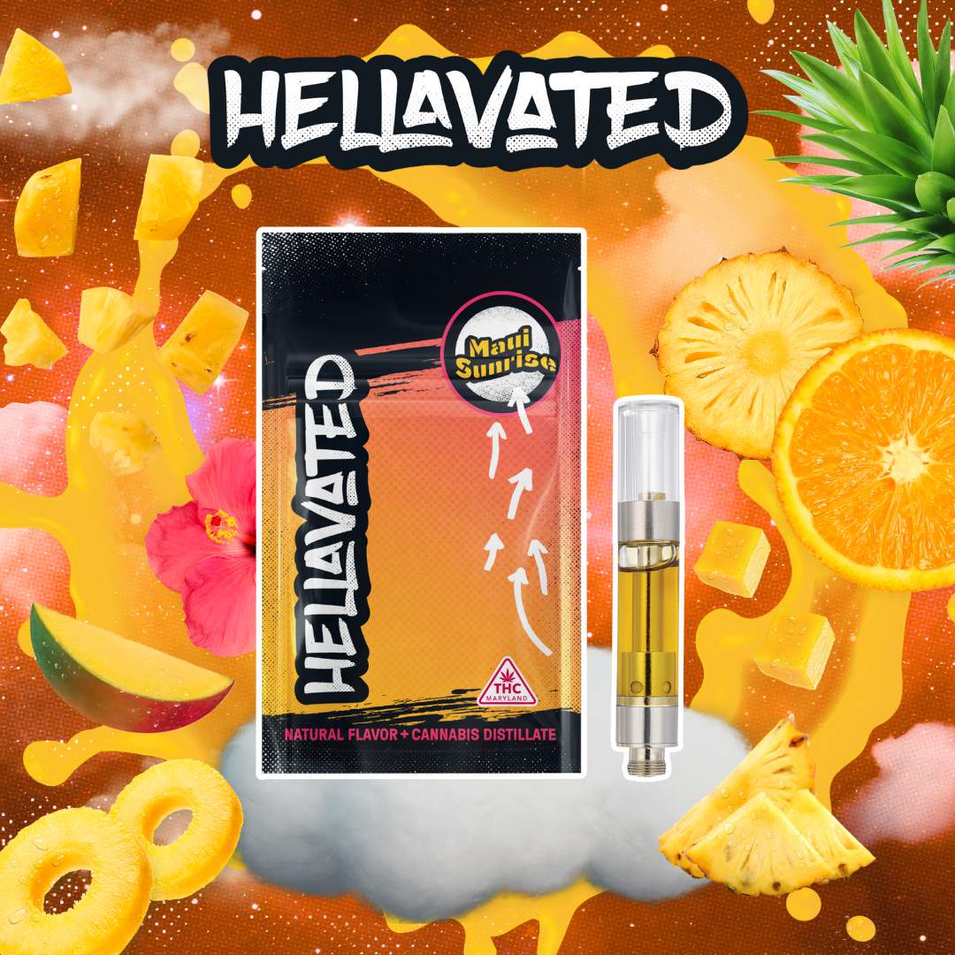 Maui Sunrise - 1g Distillate Cart - Hybrid