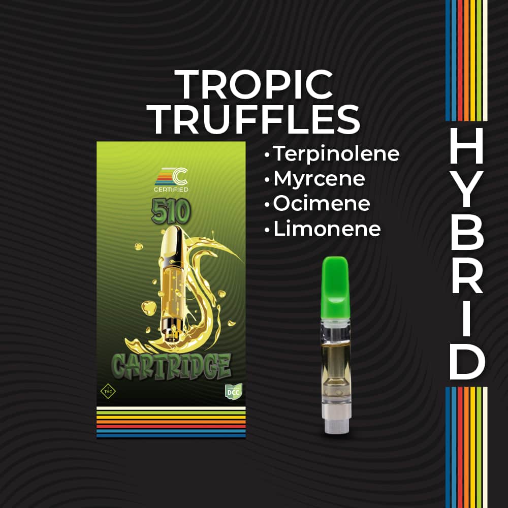 tropic truffles - 1g distillate cart - hybrid