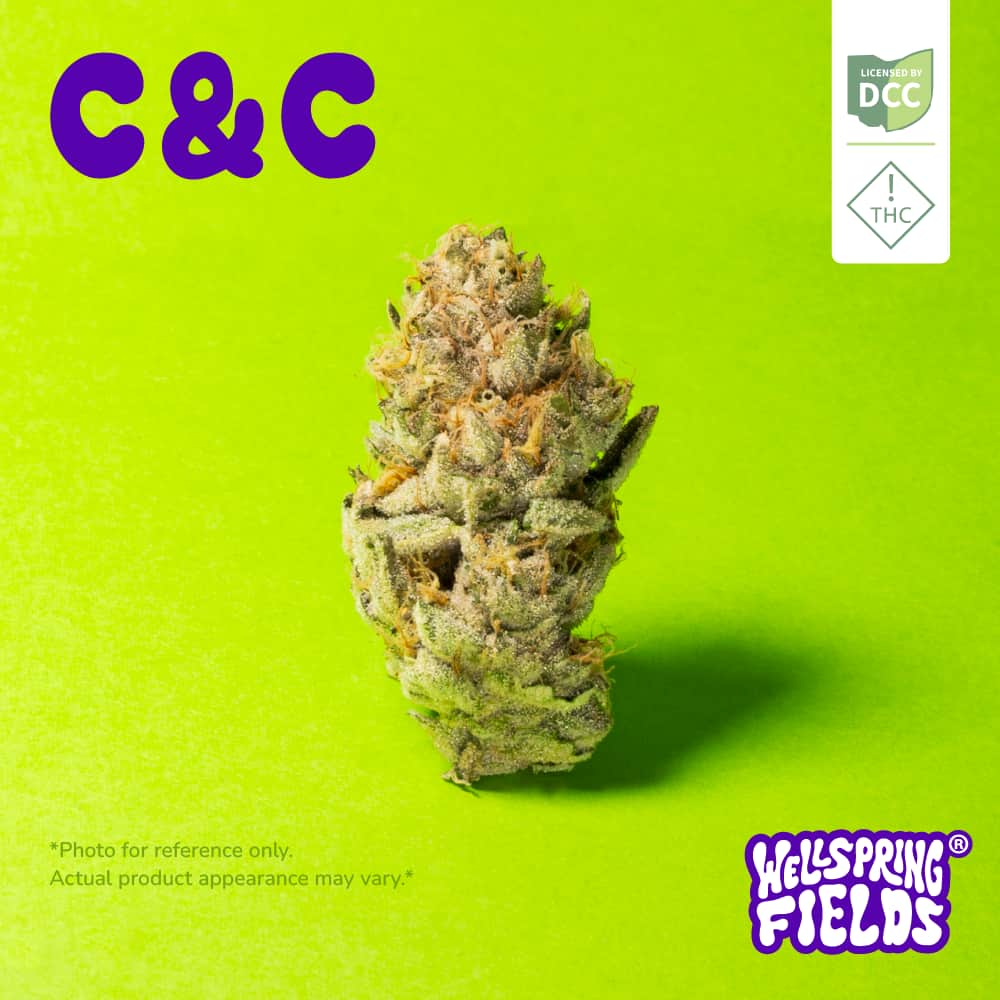 c & c - 2.83g  whole buds - hybrid 