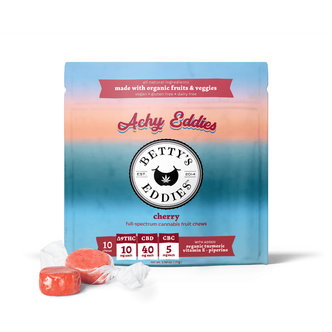 achy eddies cherry - candies 120mg - hybrid - 10pk