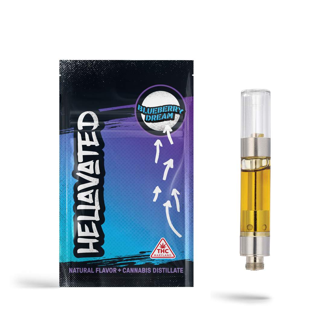 blueberry dream - 1g distillate cart - sativa 