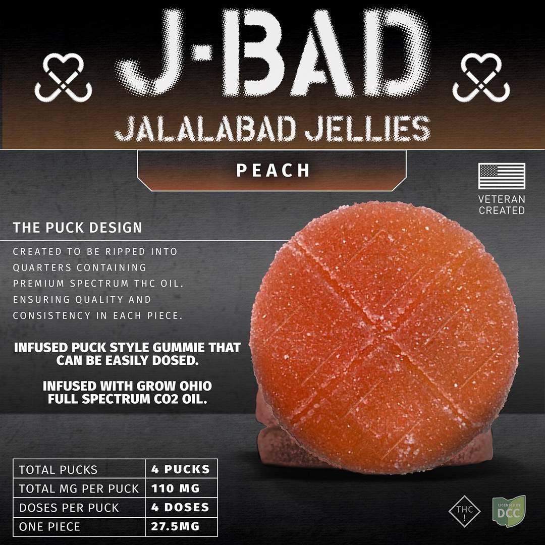 peach sour - 440mg  candies   - 16pk