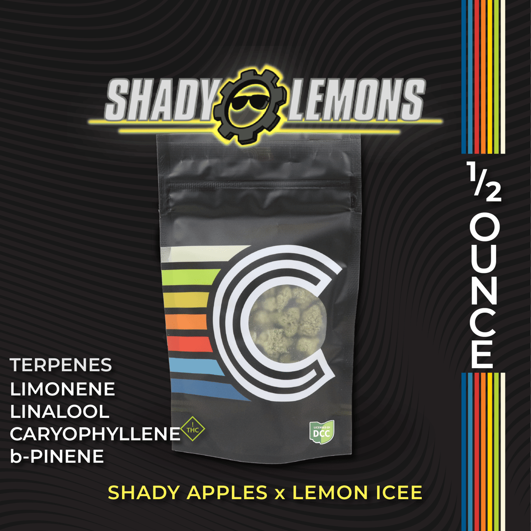 shady lemons - 14.15g  whole buds - hybrid 