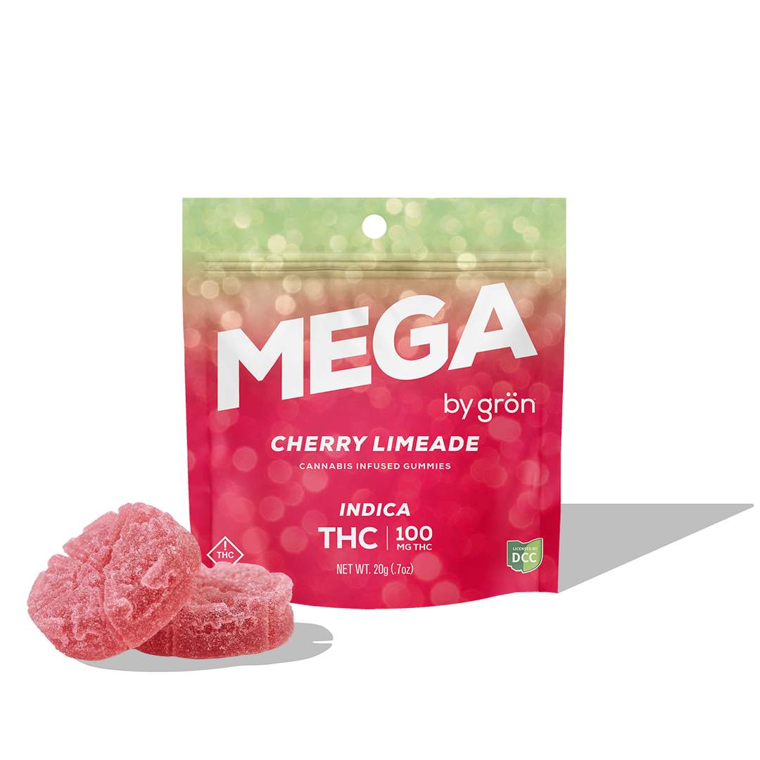 cherry limeade mega pearl - 100mg  candies - indica  - 10pk