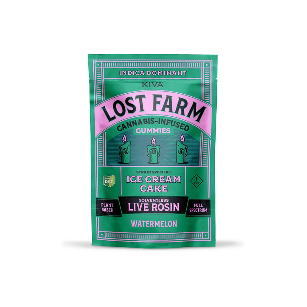 ice cream cake x watermelon - 110mg candies - indica - 10pk