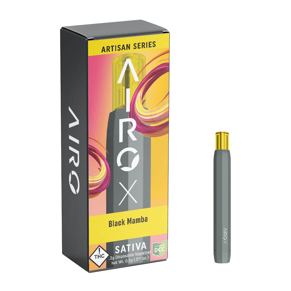 black mamba - 0.3g distillate airo pod - sativa 