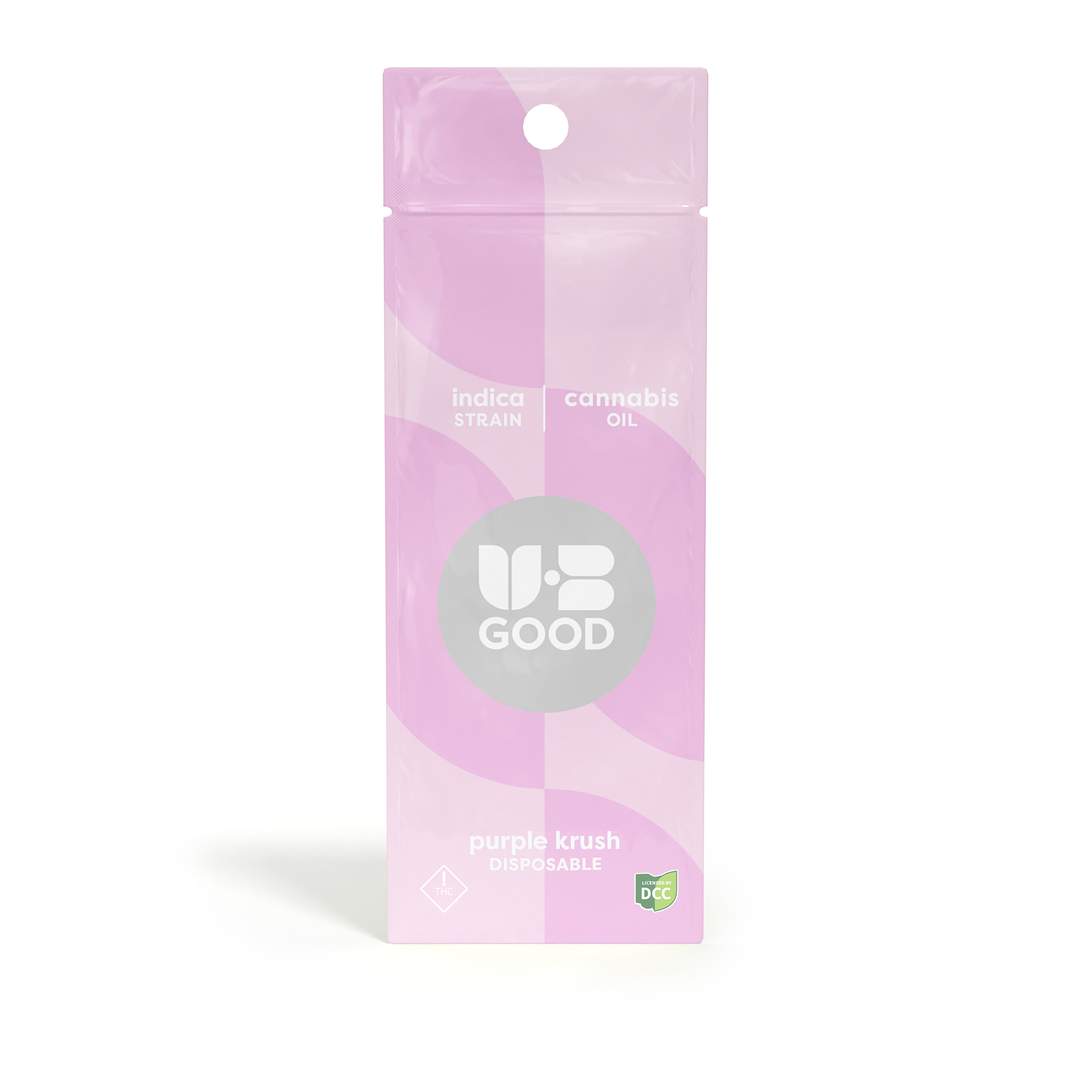 grape krush - 0.5g distillate disposables - indica