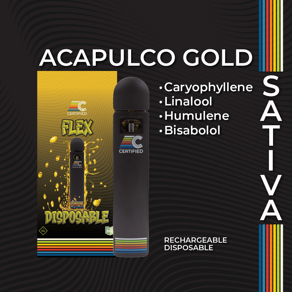 acapulco gold - 1g distillate disposables - sativa 