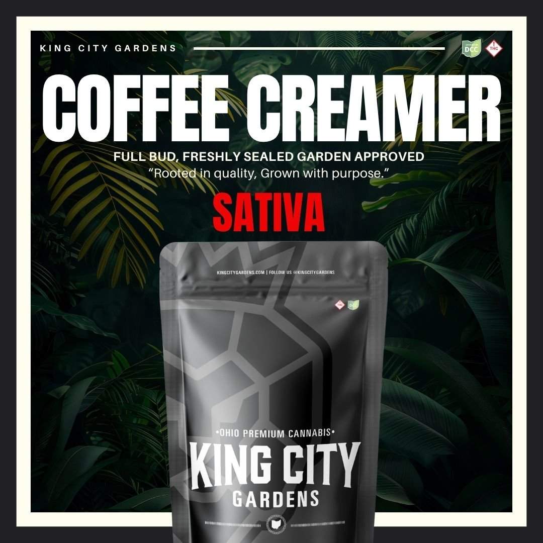 coffee creamer - 14.15g  whole buds - sativa 