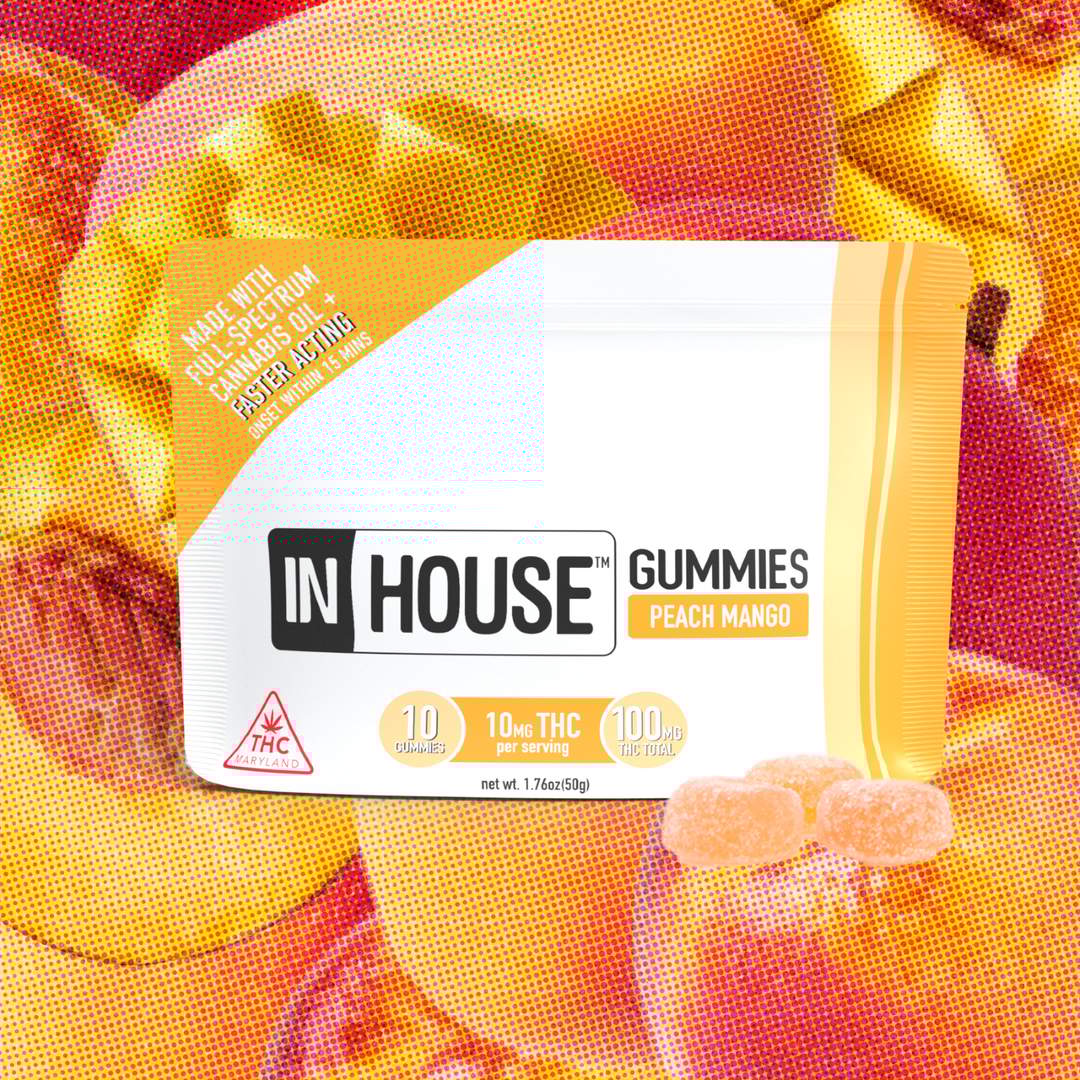 peach mango - 100mg  candies   - 10pk