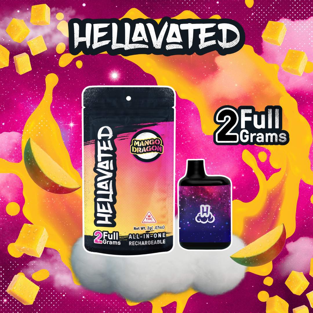 Mango Dragon - 2g Distillate Disposables - Hybrid