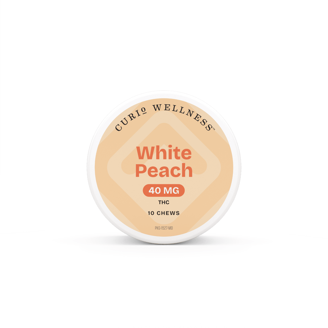 white peach - 400mg candies - 10pk