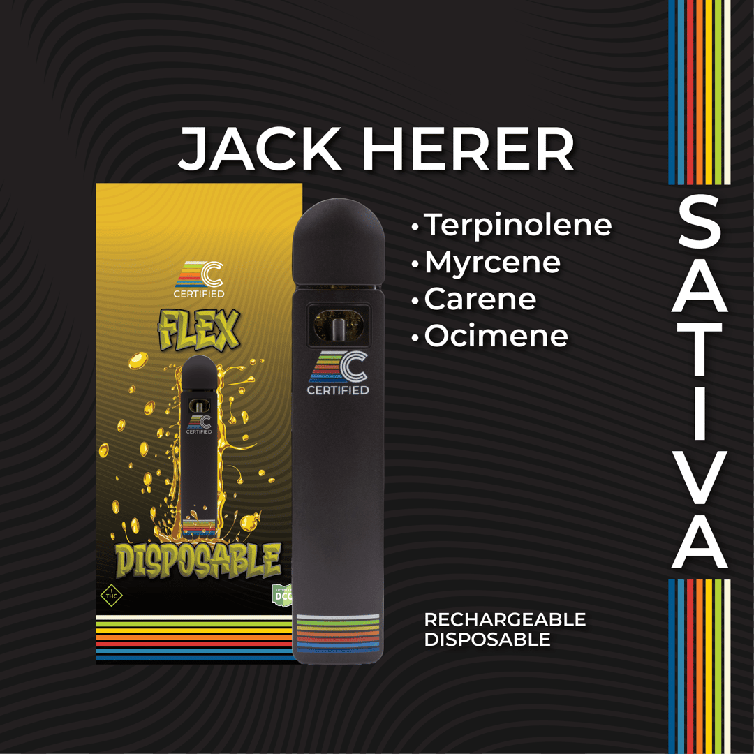 jack herer - 1g distillate disposables - sativa