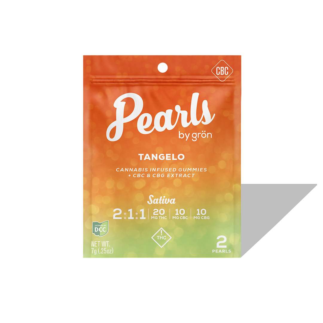 Tangelo Pearls 2:1:1 Thc / Cbc / Cbg - 20mg Candies - Sativa - 2pk