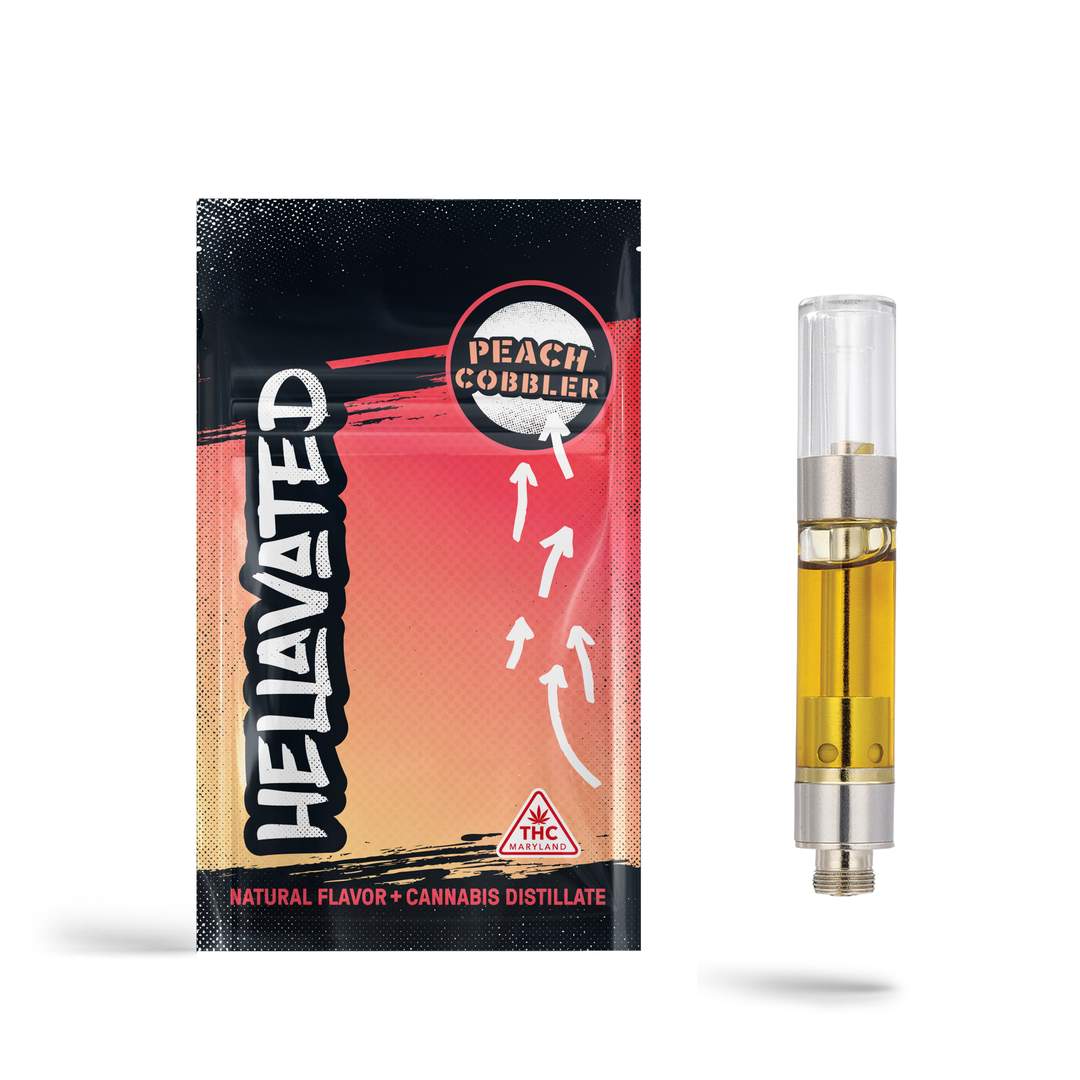 peach cobbler - 1g distillate cart - hybrid