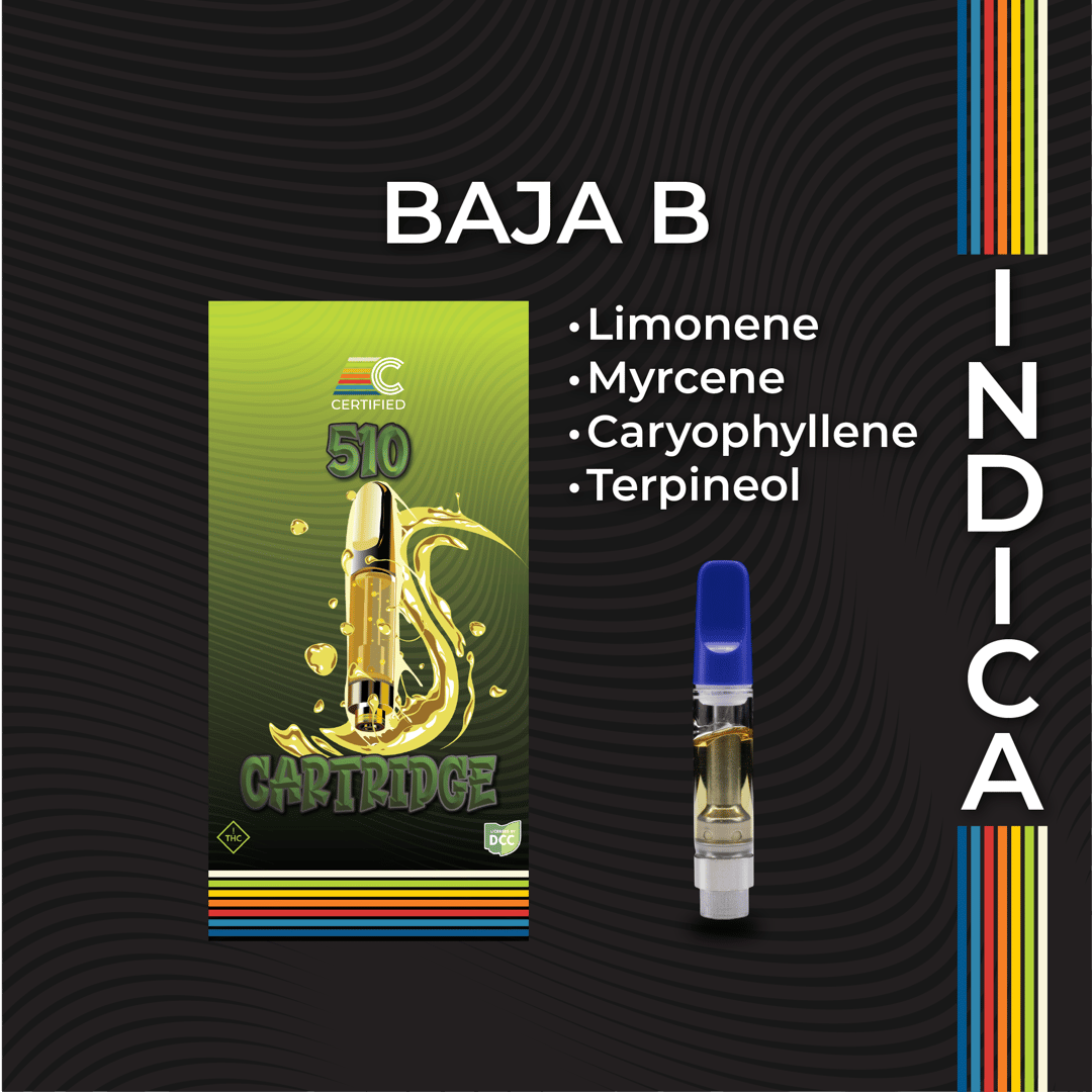 baja b - 1g distillate cart - indica 