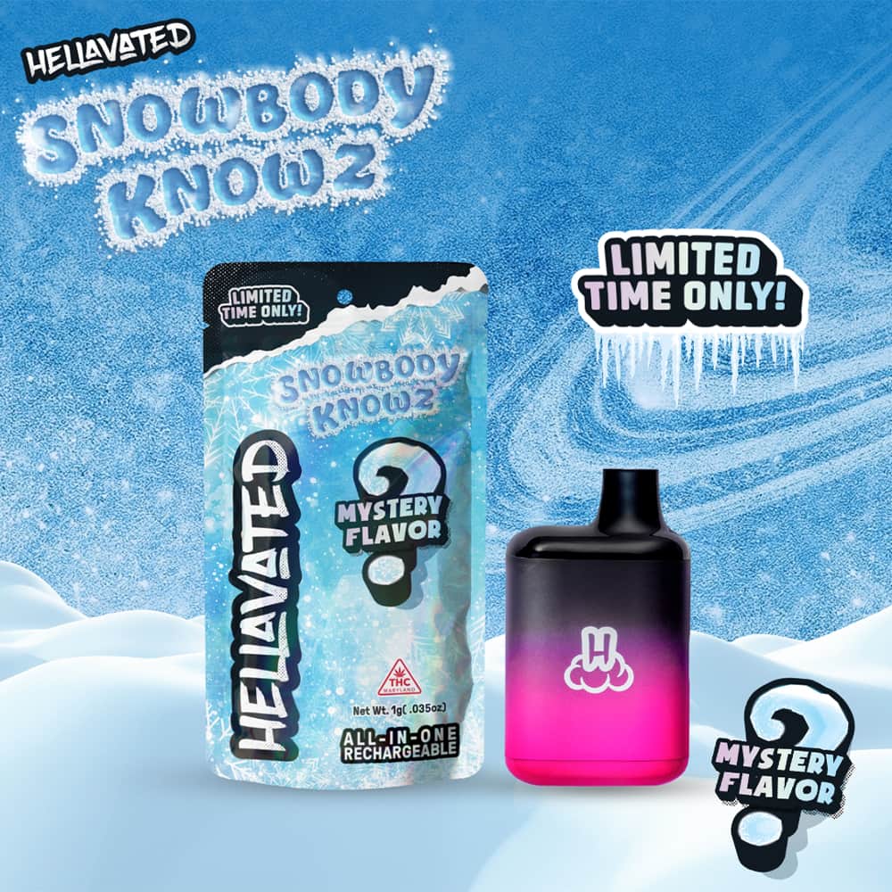 snowbody knowz - 1g distillate disposables - hybrid