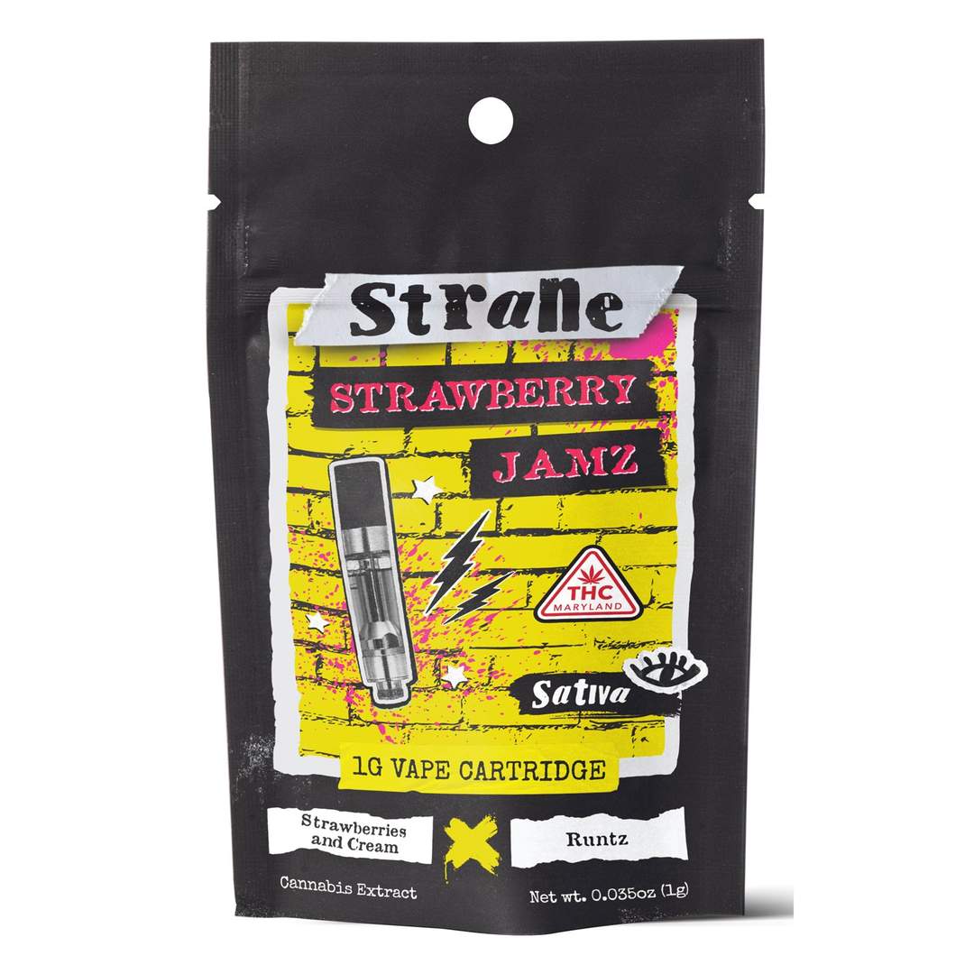 strawberry jamz - 1g distillate cart - sativa 