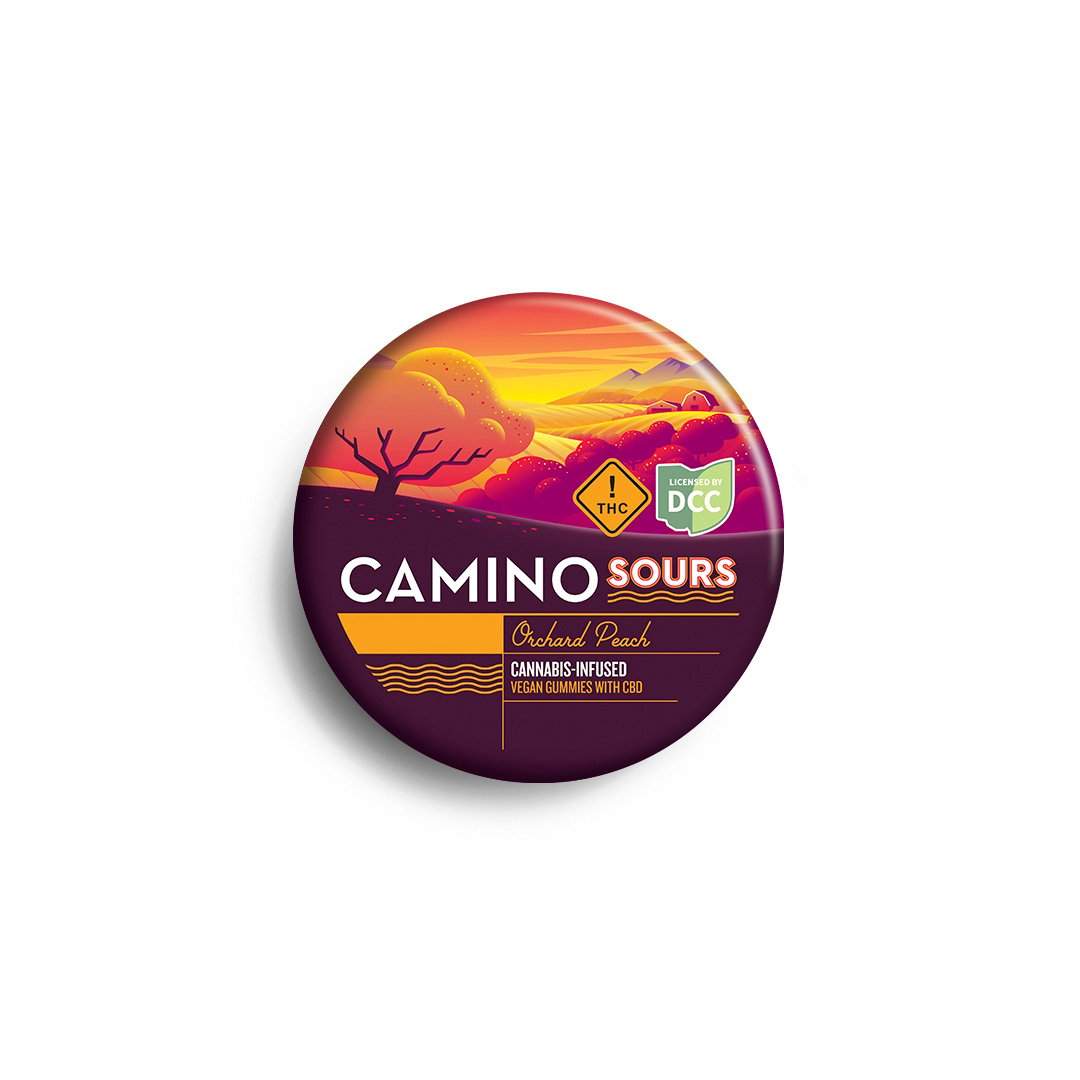 orchard peach sours 1:1 - 100mg candies - CBD - 10pk