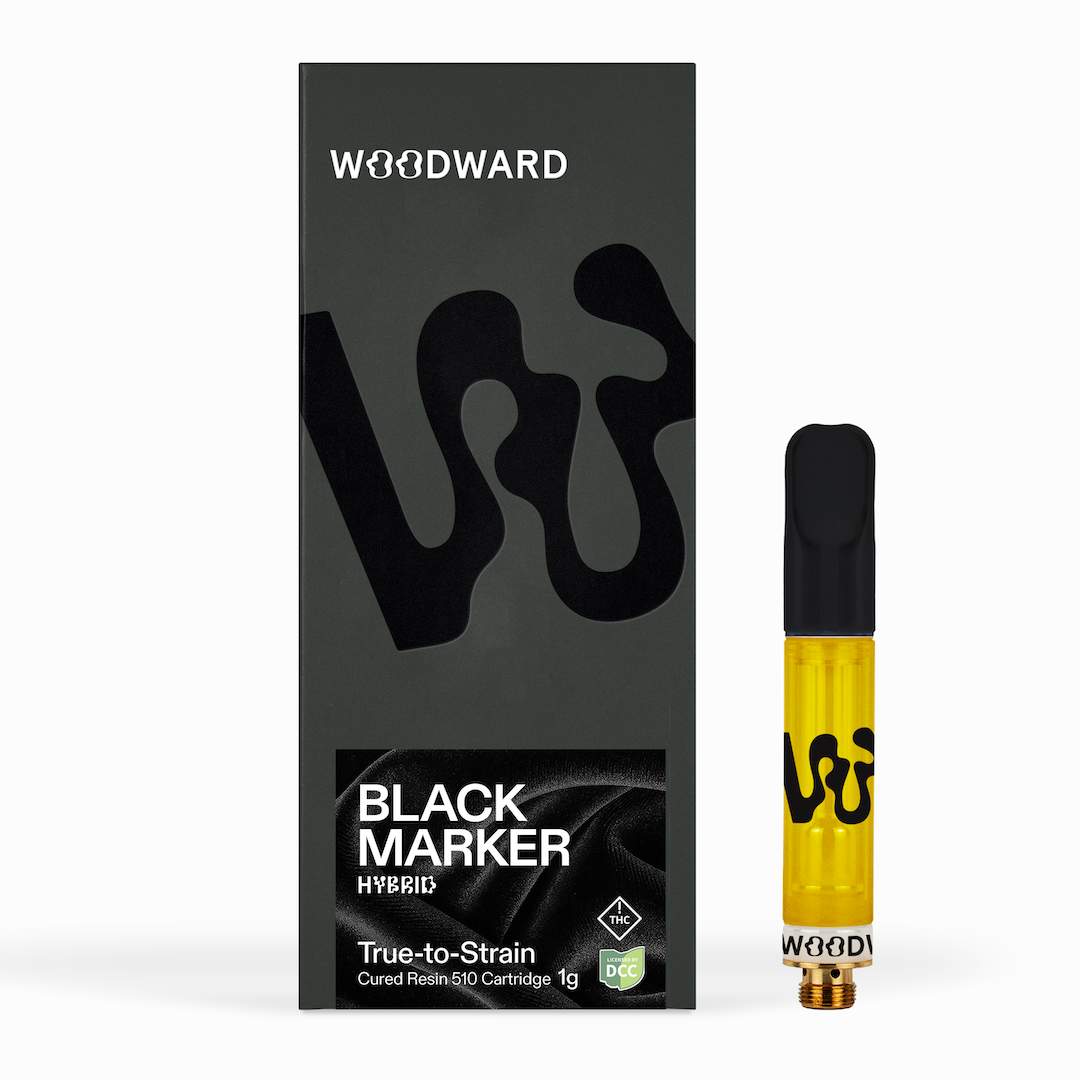 black marker - 1g cured resin cart - hybrid