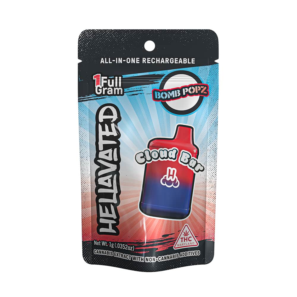 bomb popz - 1g distillate disposables - hybrid