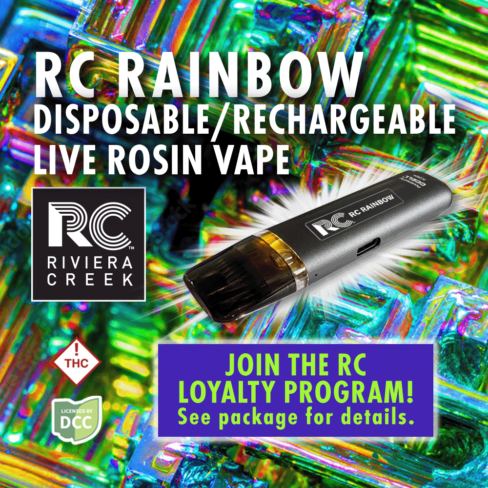 rc rainbow - 0.5g live rosin disposables